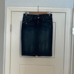 Stretch Denim Mother Skirt